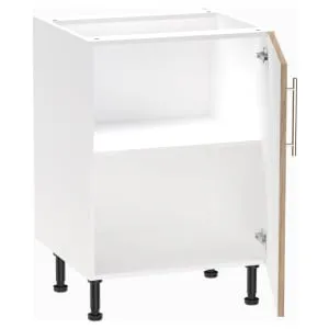 Wickes Orlando Scandi Oak Slab Base Unit - 600mm 2