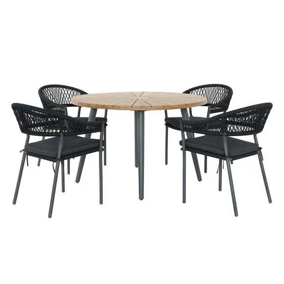 Pacific Lifestyle Bazel Outdoor 4 Seater Dining Set 6