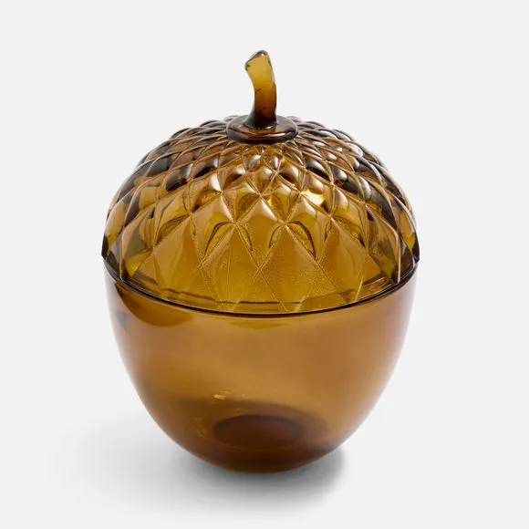 Decorative Acorn Glass Jar 3