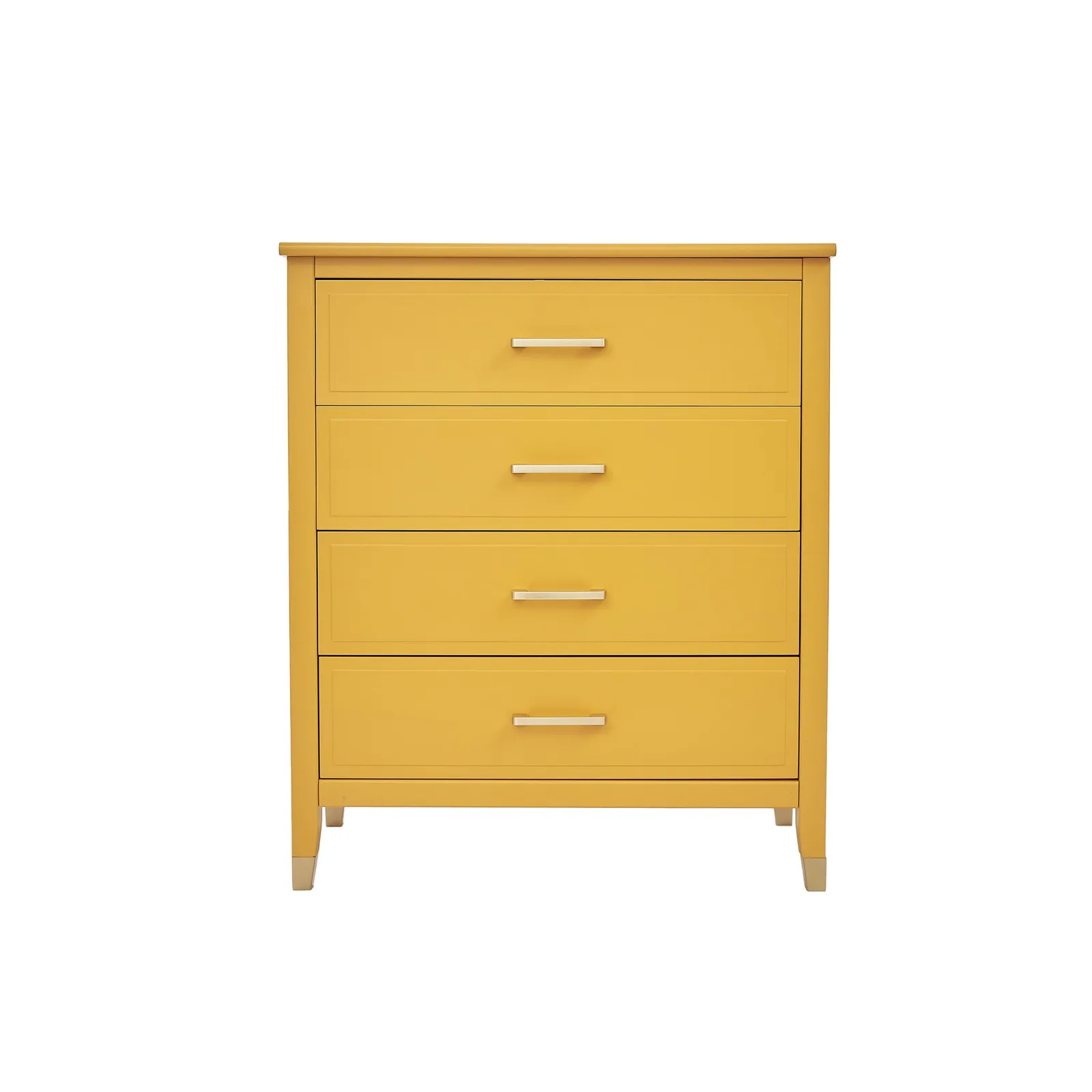 Cabinet Bits Palazzi 4 Drawer Chest of Drawers in Mustard 3
