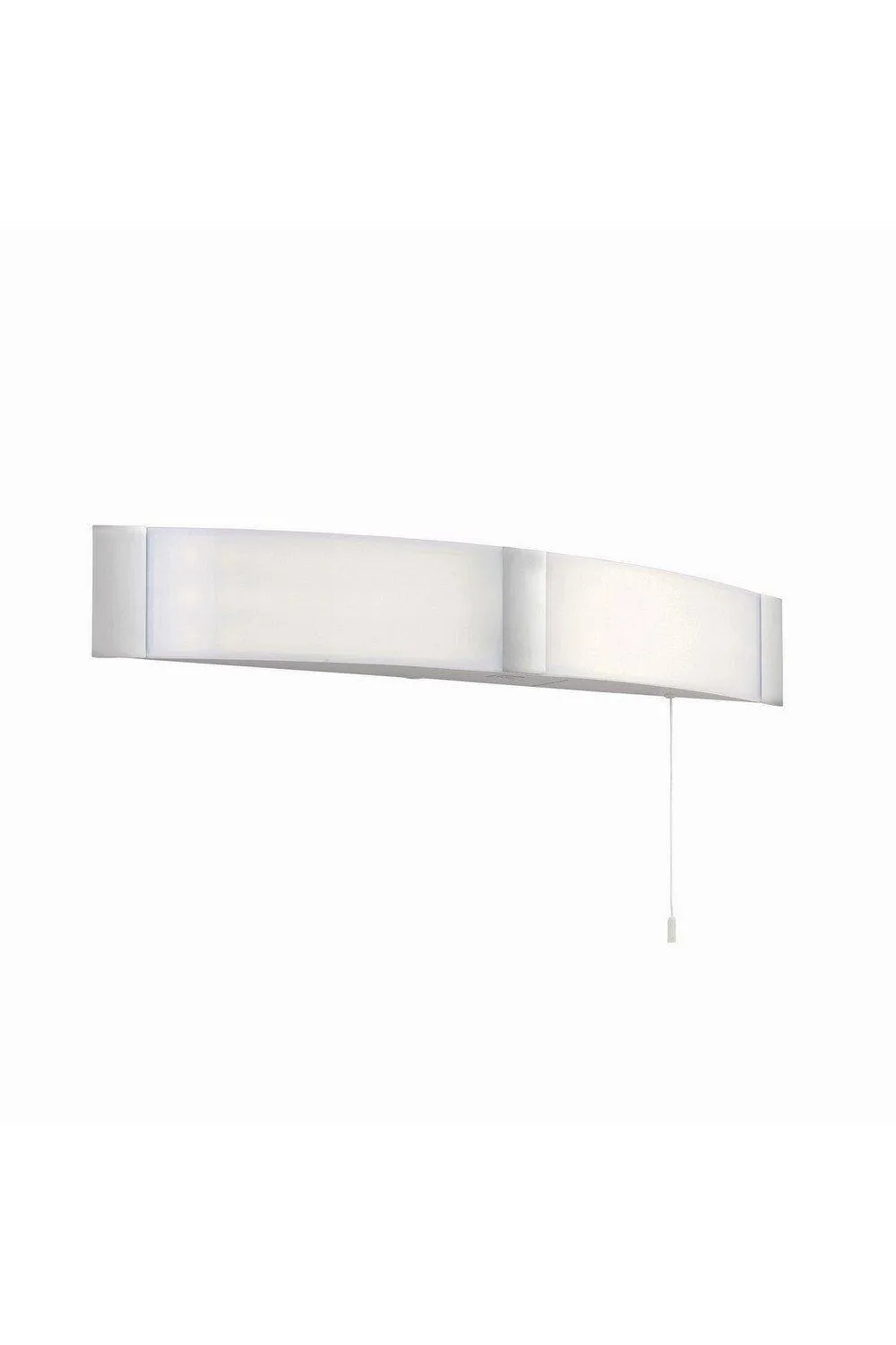 Netlighting Onan Bathroom Wall Light Chrome Opal White IP44 in Grey