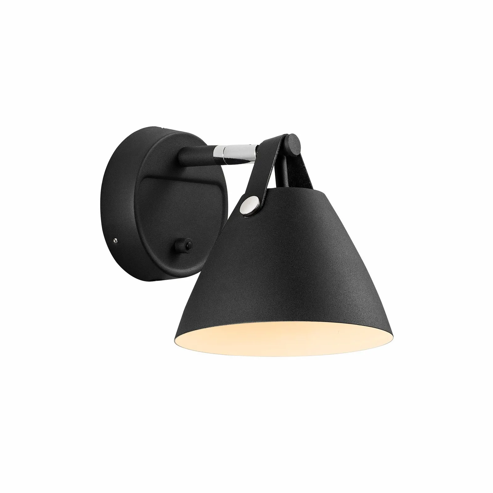 Nordlux Strap Wall Light Black Metal Bedroom GU10 Switch Plug In/Mains 2