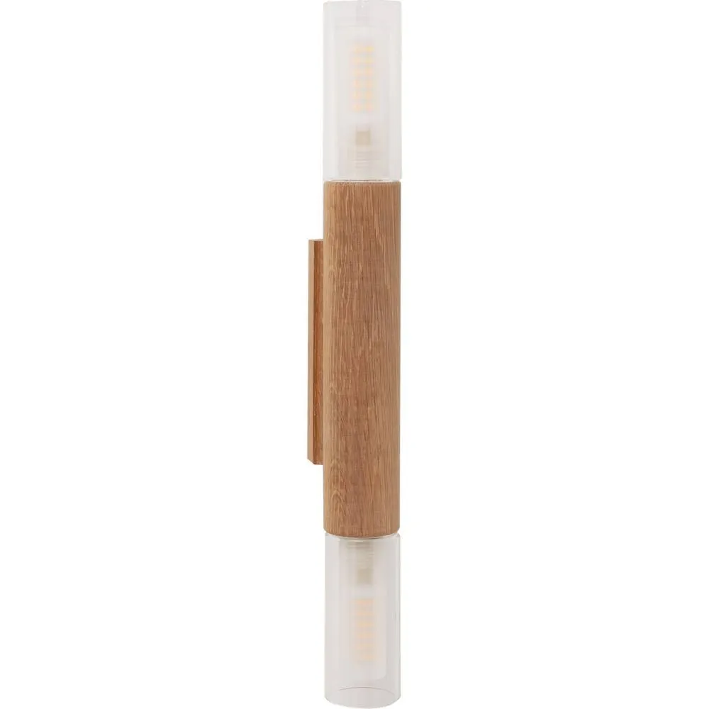 Netlighting Madera Up & Down Wall Lamp Wood 2x G9 in Brown