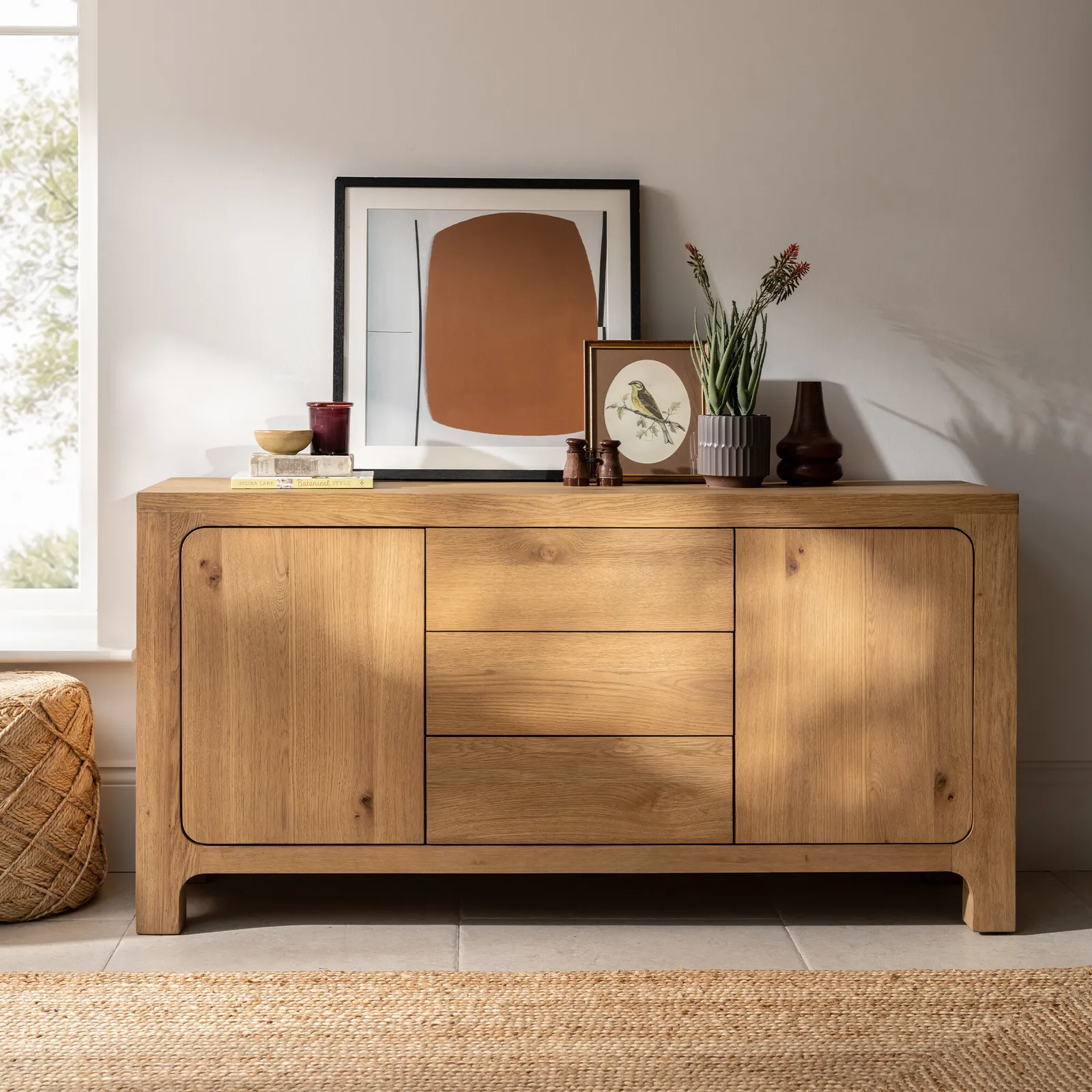 Wade Wide Sideboard, Neutral Wood | Barker & Stonehouse 2