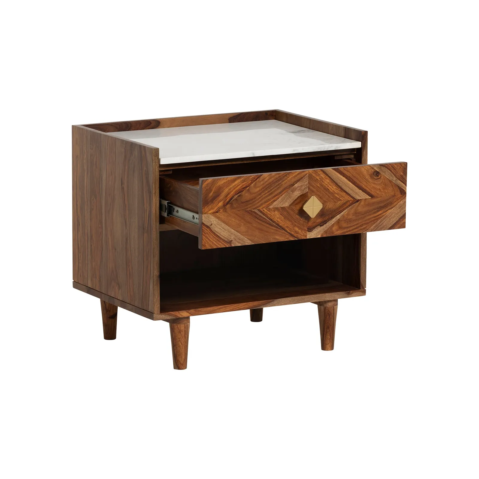 Vida Bedside Table, Neutral Wood | Barker & Stonehouse 2