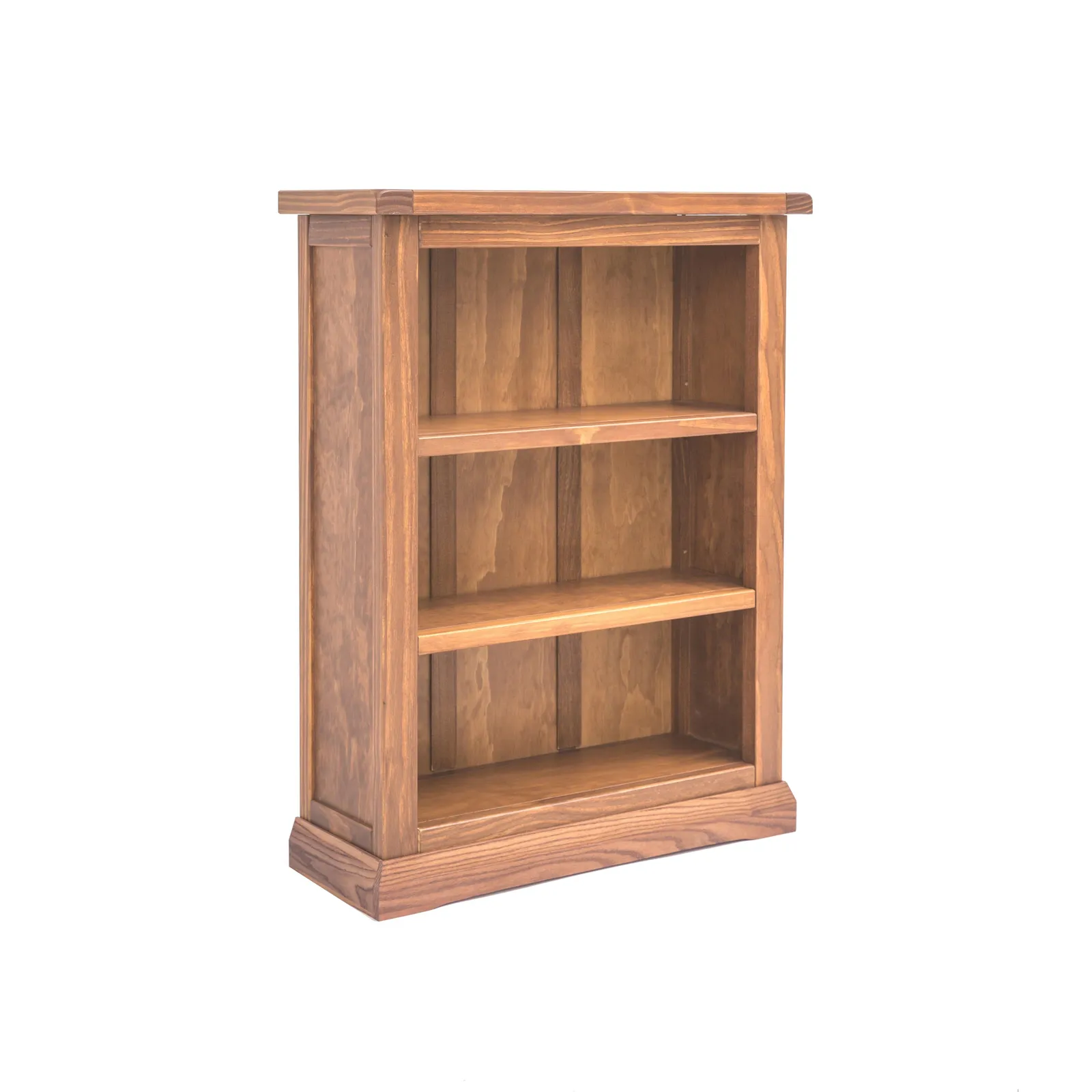 Cabinet Bits Bookcase with Plinth 90x70x25cm in Brown 2