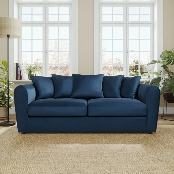 Blake Curved Arm Opulent Velvet 3 Seater Sofa