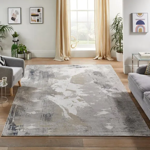 Concept Looms Skyline Abstract Velvet Rug 1