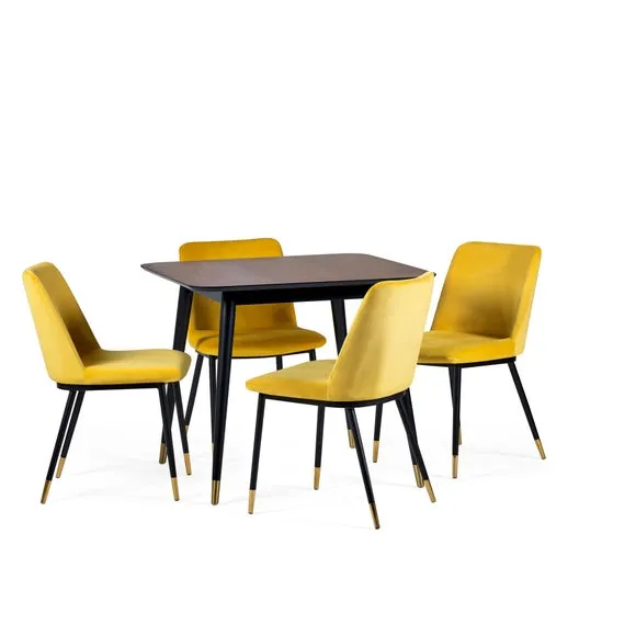 Findlay 4 Seater Square Dining Table, Beech Wood 5