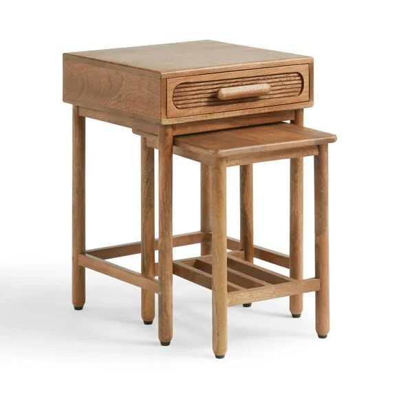 Khari Nesting Side Tables, Mango Wood 5