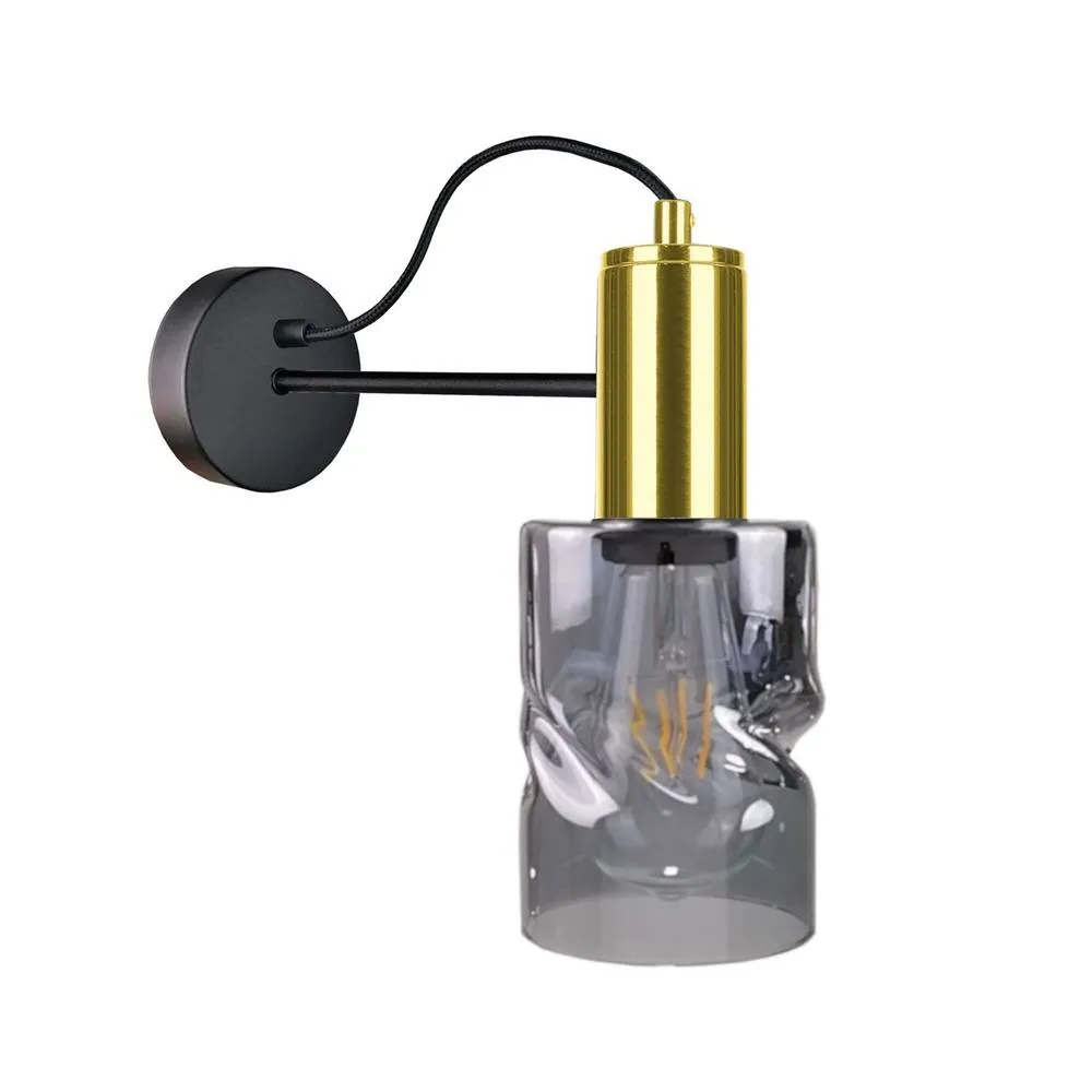 Netlighting Inger Wall Lamp Black Gold 25cm 1x E27