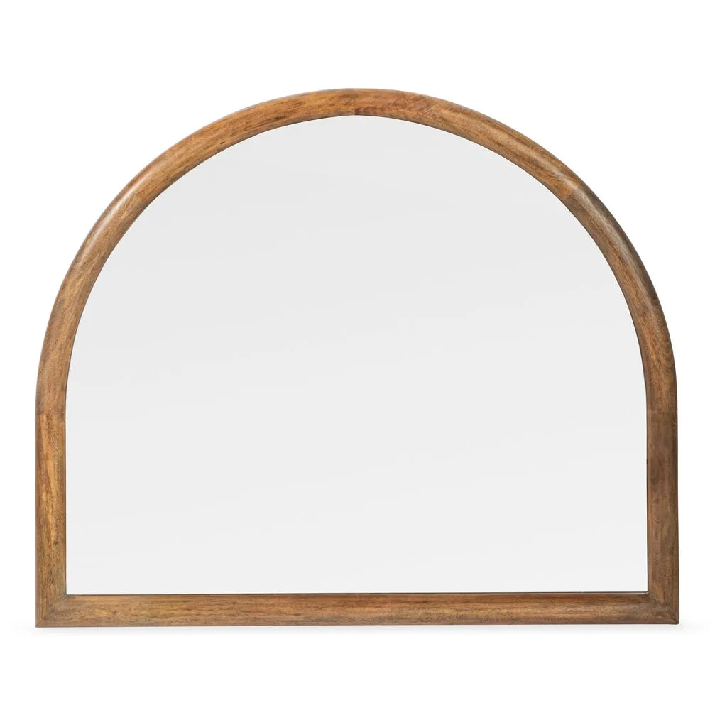 Heal's Genoa Over Mantle Mirror Walnut Finish 100 x 120cm 2