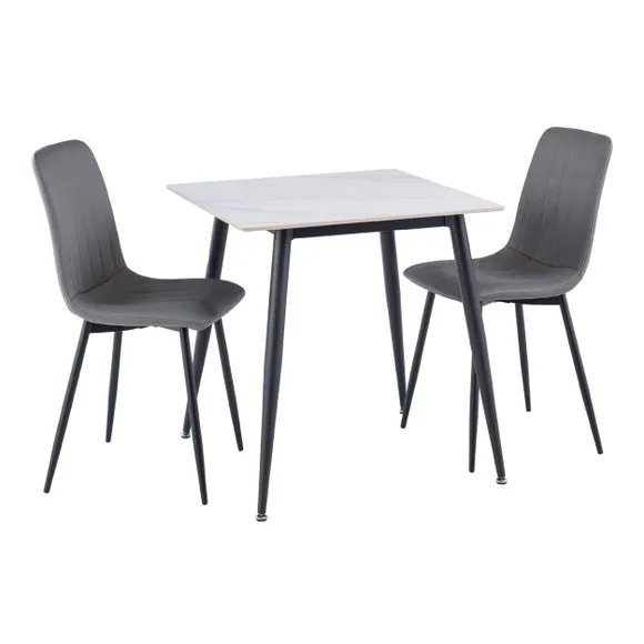 Lavina Compact Square 2 Seater Dining Table 4
