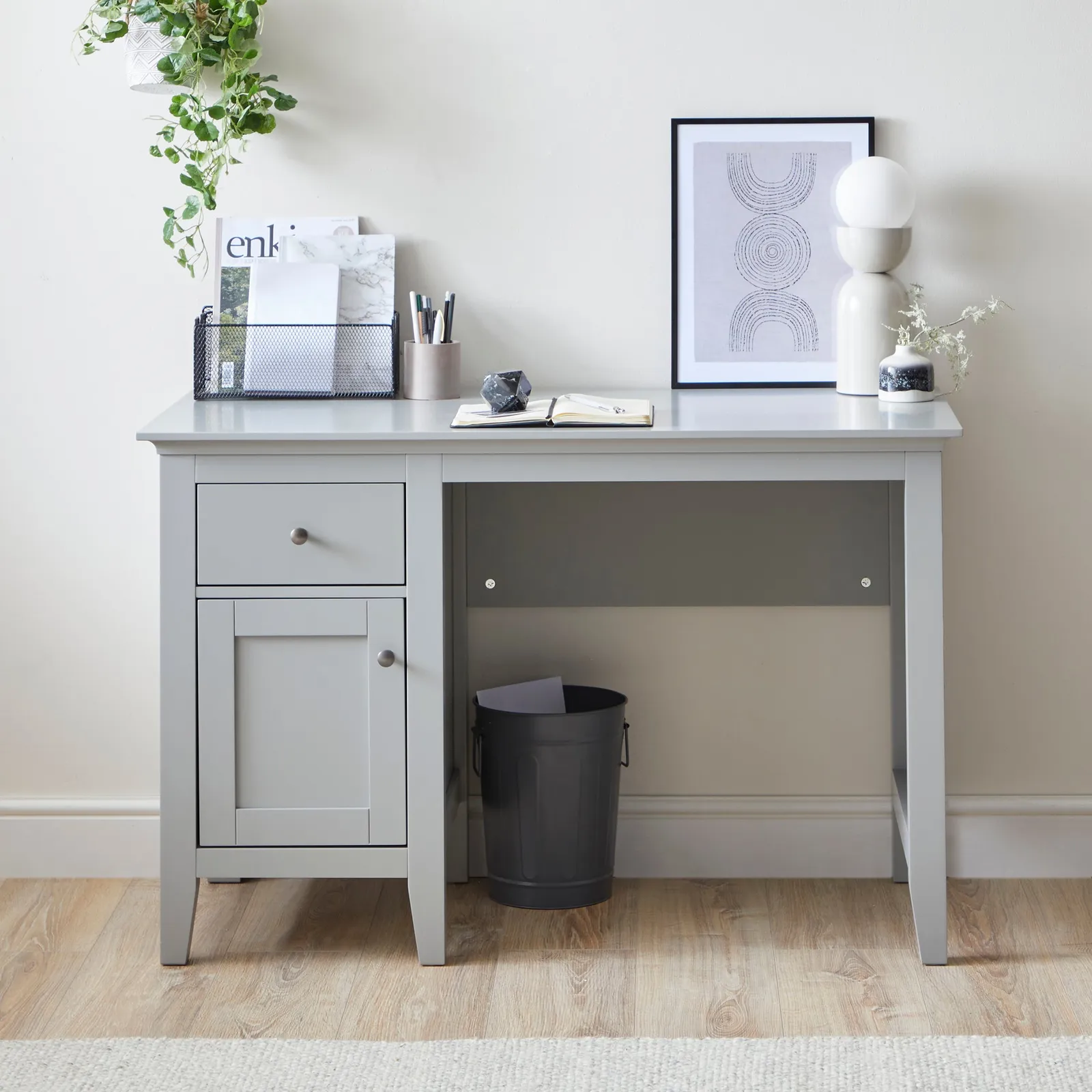 Lynton Grey Desk Grey