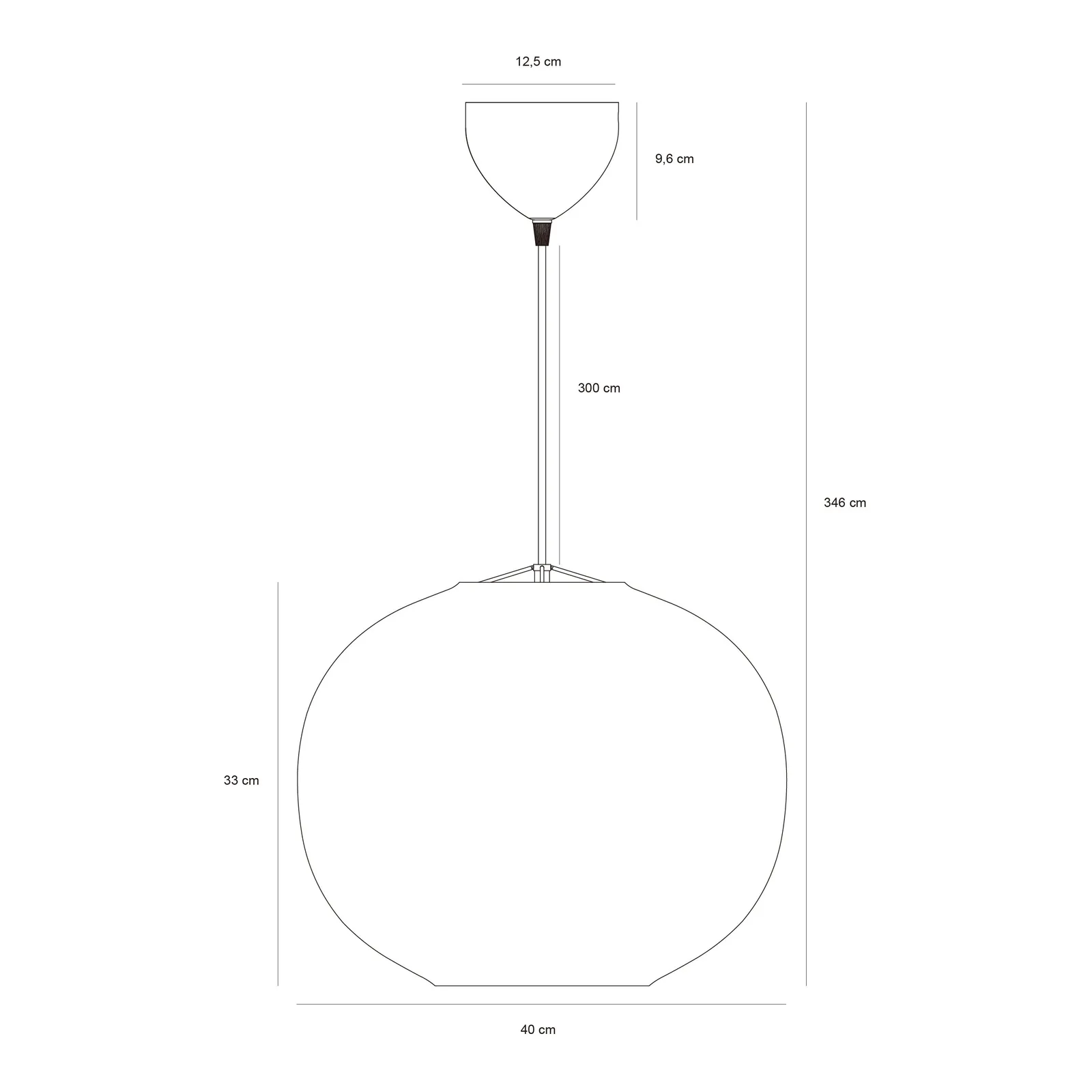 Nordlux Navone Pendant Light Opal White Glass Dining Room E27 Mains 40cm 6