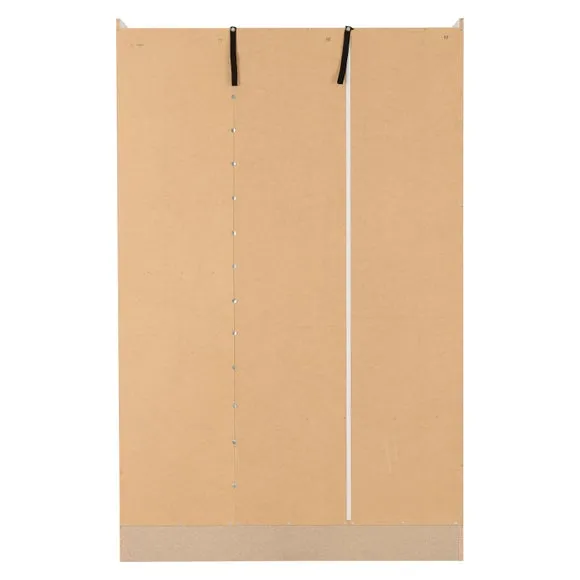 Nevada Triple 2 Drawer Wardrobe, Mirrored 6
