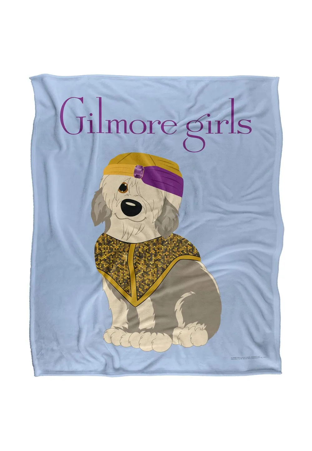 Warner Brothers Gilmore Girls Dog Logo Silky Touch Super Soft Throw Blanket 152x127cm in White