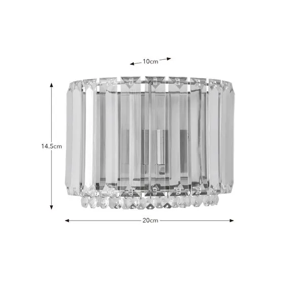 Crus Beaded Diffuser Wall Light 5