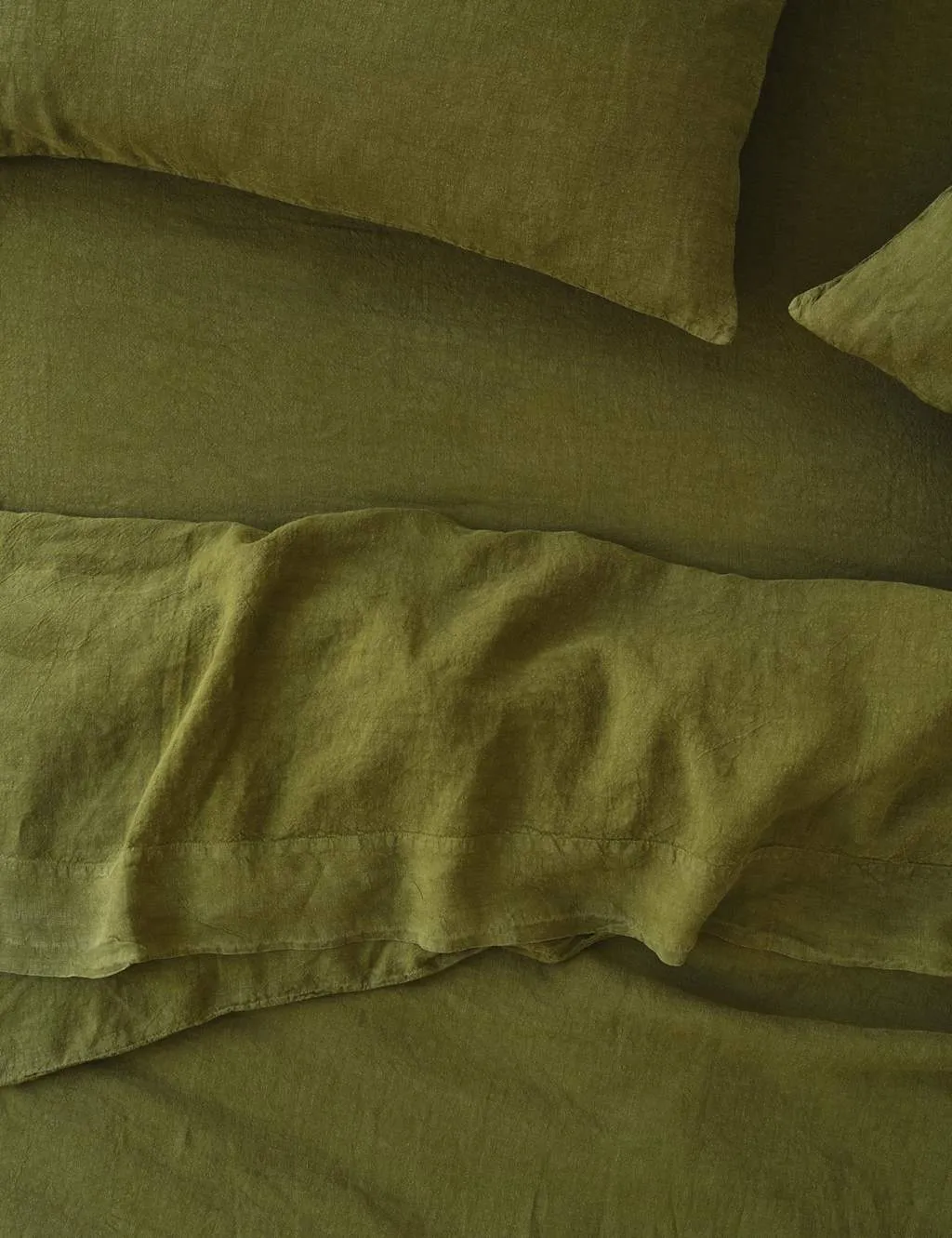 Piglet In Bed Linen Rich Fitted Sheet Olive