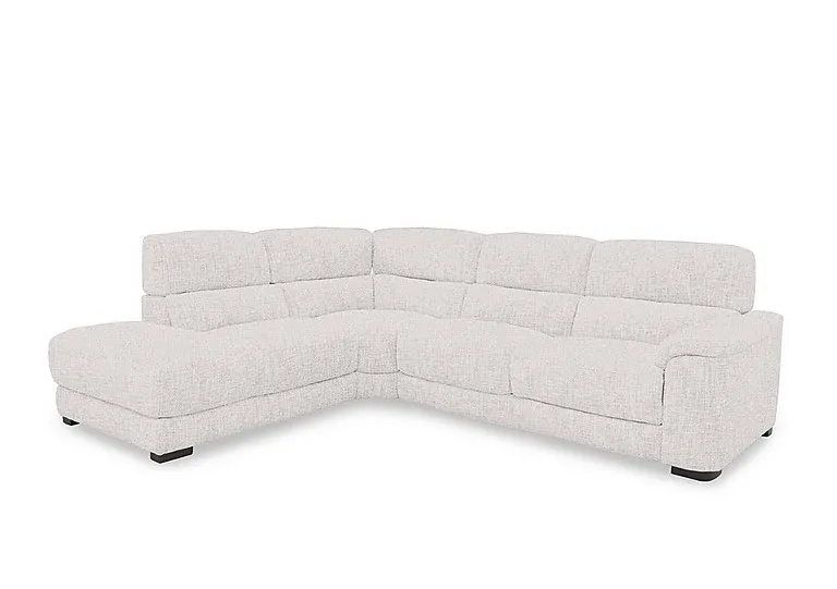 Nova Fabric Left Hand Facing Chaise End Sofa - R110 Sand