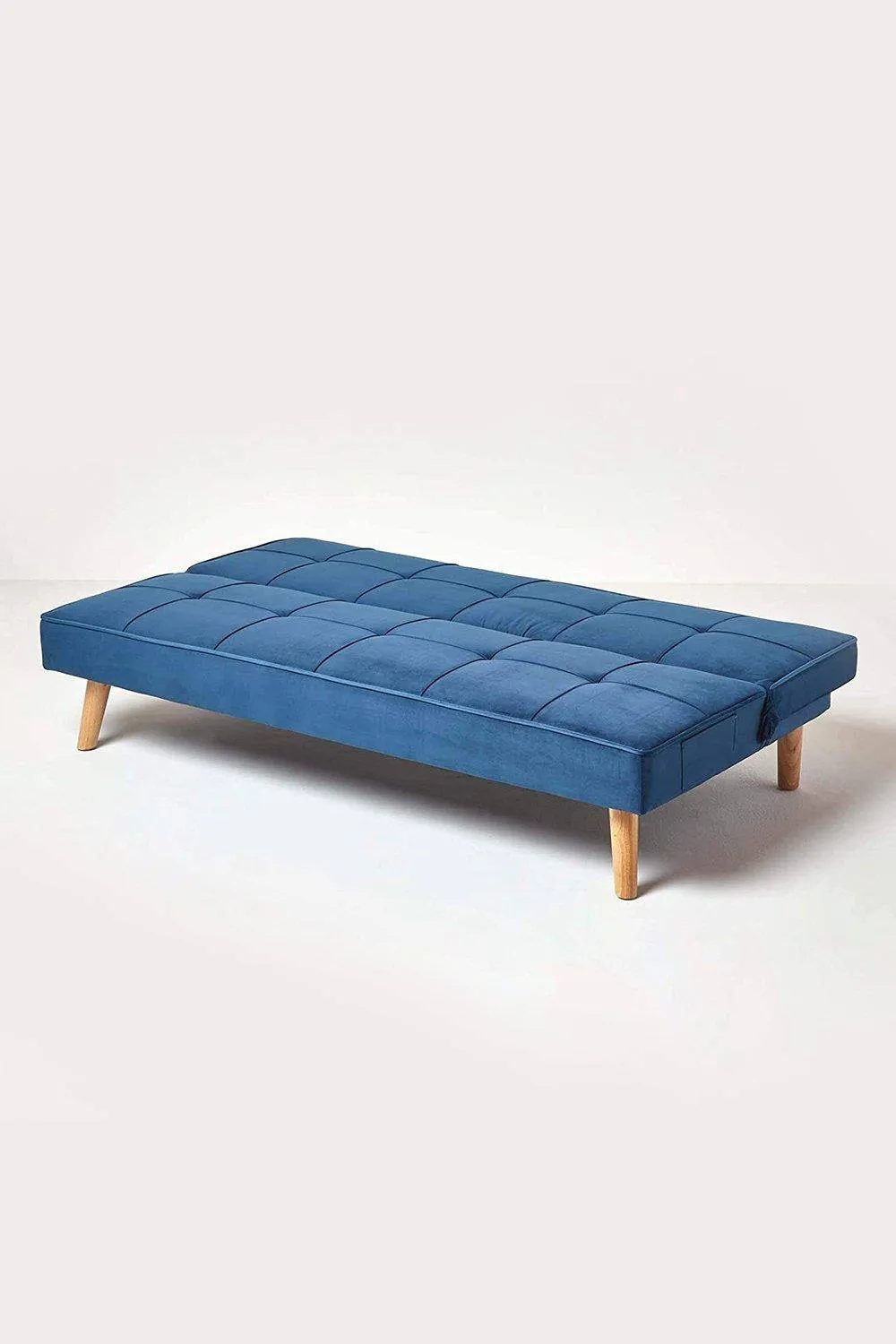 Homescapes Bower Velvet Sofa Bed in Navy 3