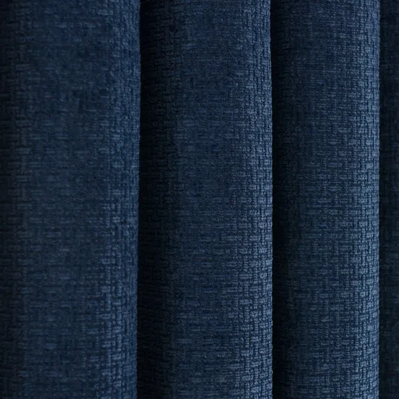 Alayna Chenille Eyelet Curtains (Blackout Available) 3