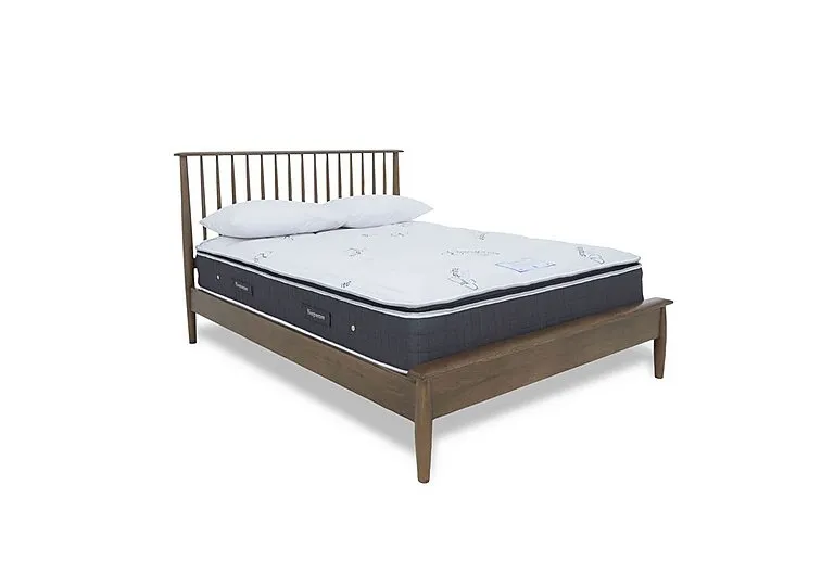 Stockholm Low Foot End Bed Frame - Double - Dark Oak