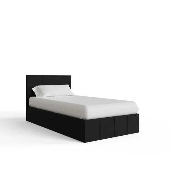 Side Lift Ottoman Bed, Faux Leather 3