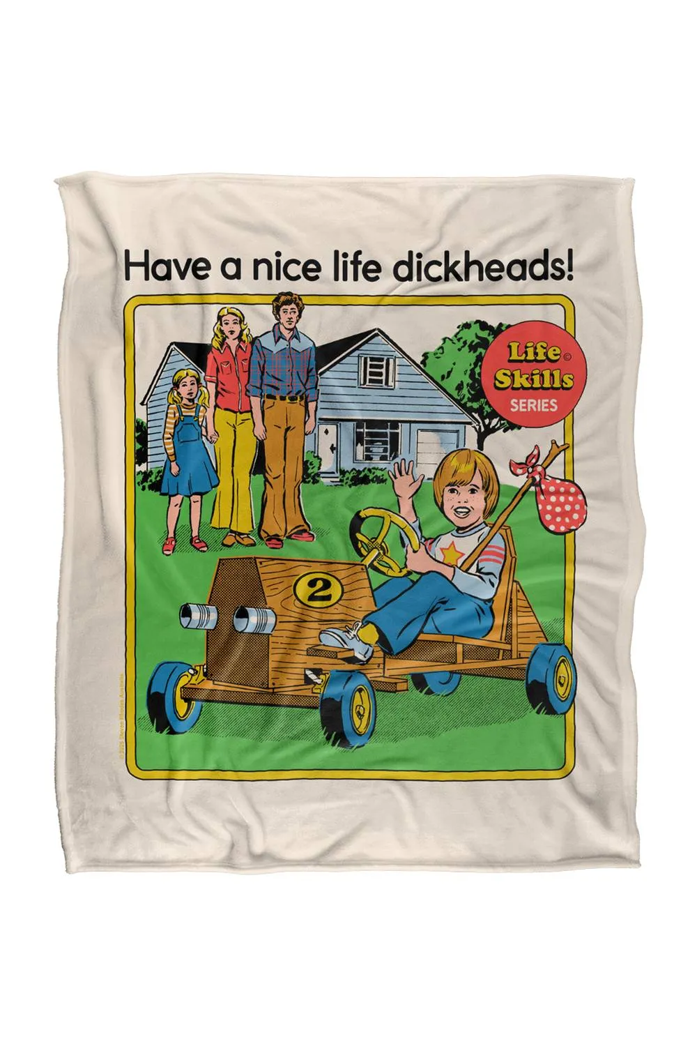 Steven Rhodes Have A Nice Life Silky Touch Super Soft Throw Blanket
