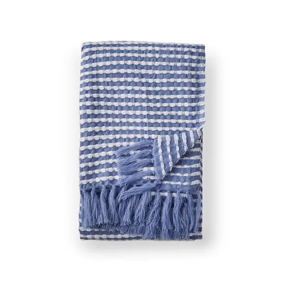 Catherine Lansfield Stab Stitch Throw Blanket 125cm x 150cm 6