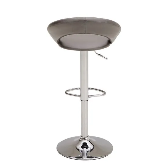 Knox Adjustable Height Swivel Bar Stool, Faux Leather 5