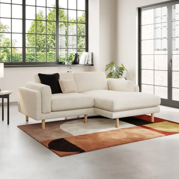Newton Chunky Tonal Weave Corner Chaise 1