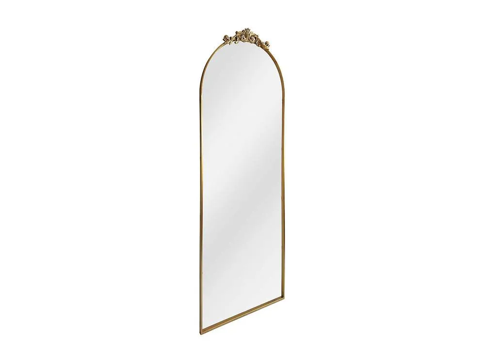Vente-unique Large Romantic-Style Mirror With Moulding - Metal - L65 X H165 Cm in Gold 5