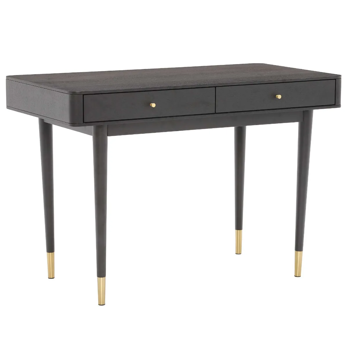 Cannelle Desk, Black Ash with Black and Gold Leg