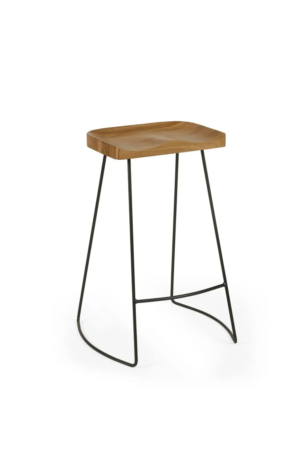 Julian Bowen Travis Bar Stool (Set of 2) in Light Oak 3