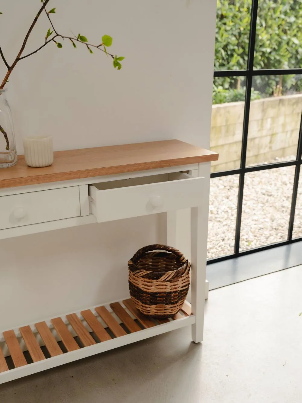 Statement Furniture Ludlow Console Table - Large in White 2