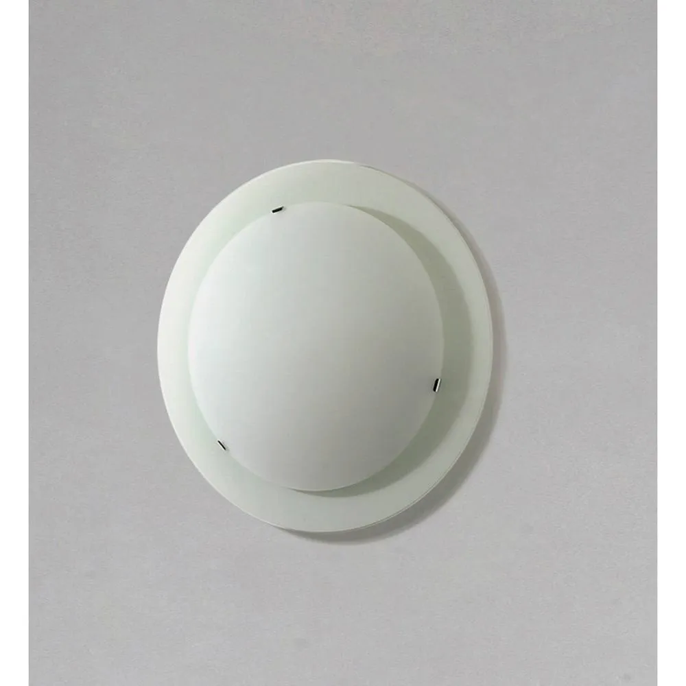 Netlighting Ruby Flush Fitting Small Round Satin Nickel in Grey 2