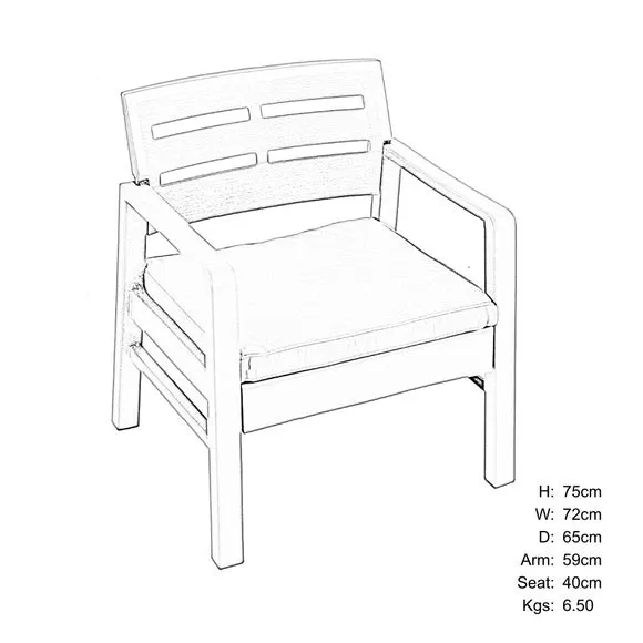 Trabella Venice 4 Seater Conversation Set 5