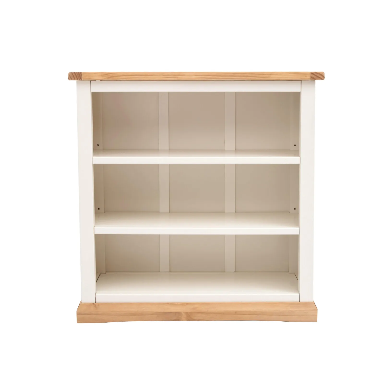 Cabinet Bits Bookcase with plinth 90x90x30cm in Off-White