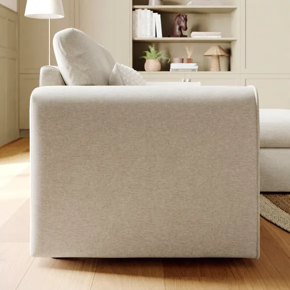 Abel Vintage Soft Chenille Reversible Corner Chaise Sofa 3