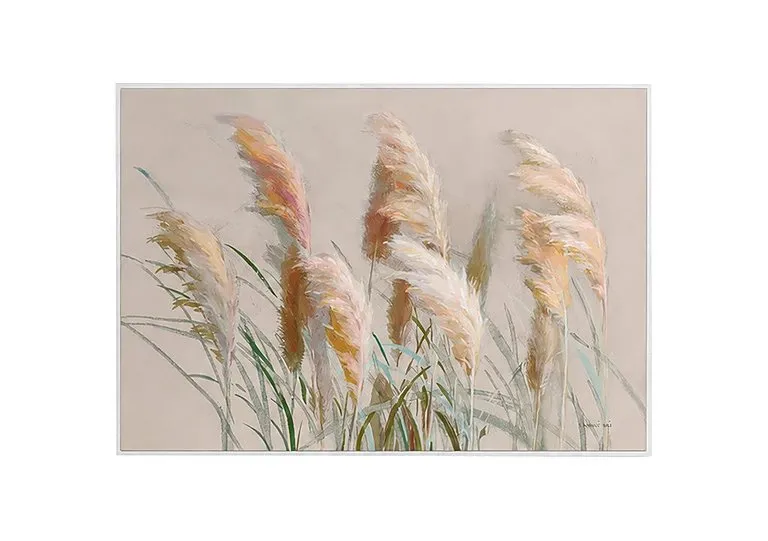 Neutral Pampas Framed Velvet Canvas - Home Accessories - In Time for Christmas