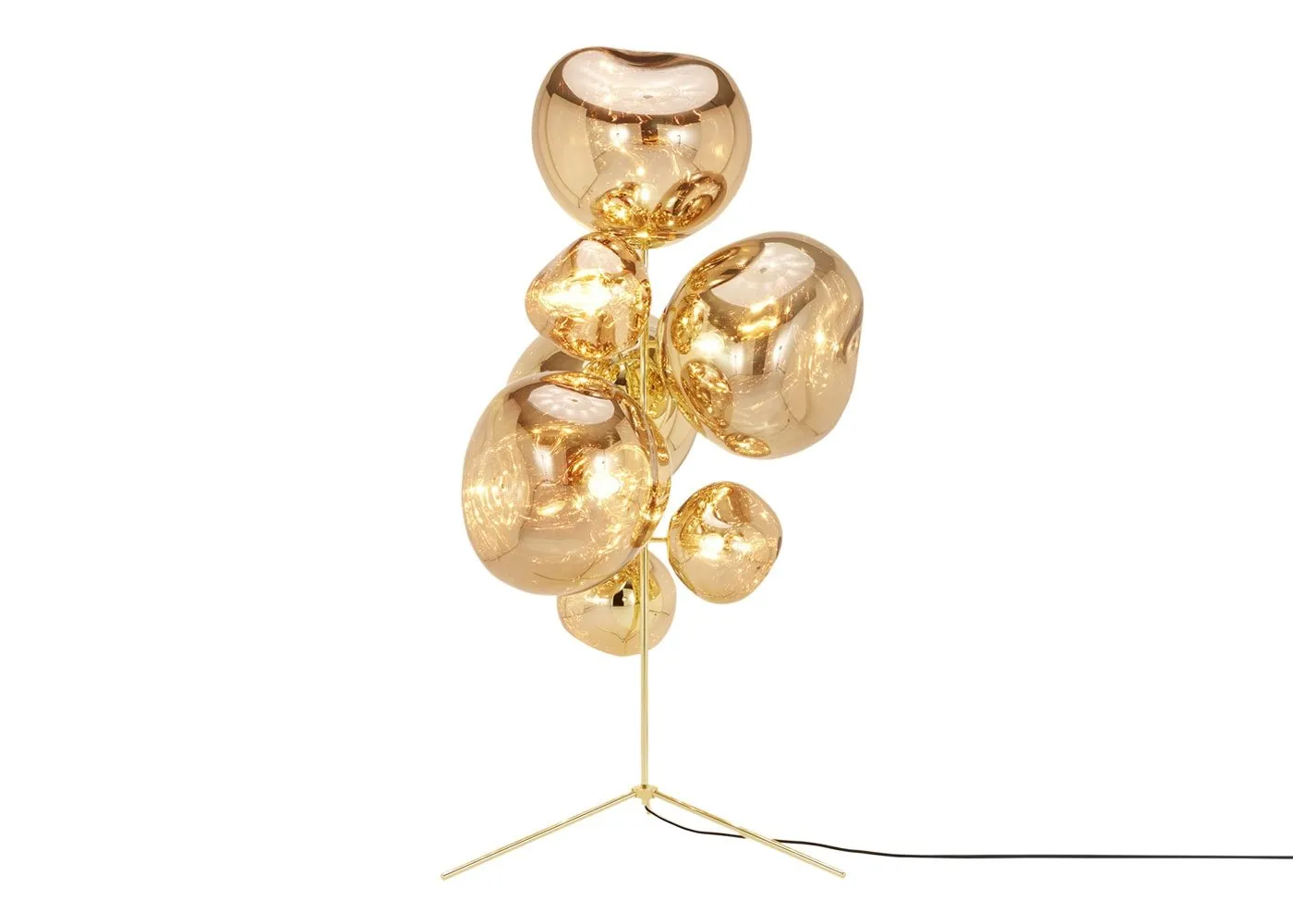 Tom Dixon Melt Floor Lamp Chandelier Gold