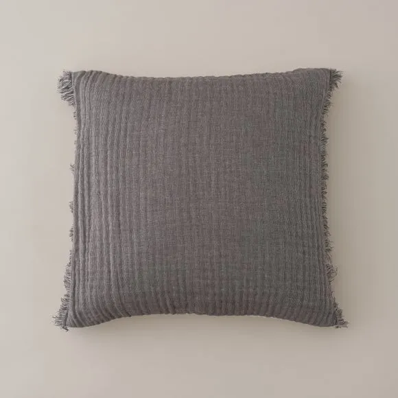 Reversible Muslin Cotton Square Cushion Cover 3