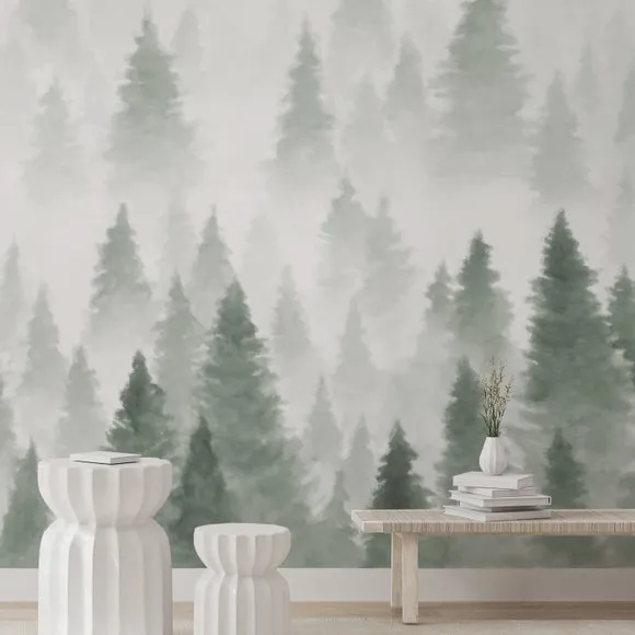 Pine Forest Wall Mural 3