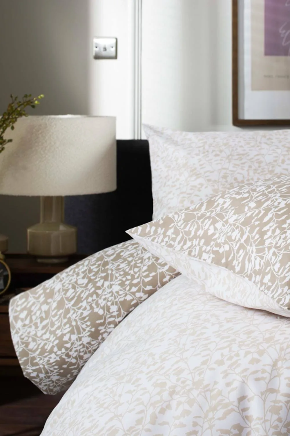Deyongs Elsie Floral Printed Easy Care Cotton Duvet Set in Natural 2
