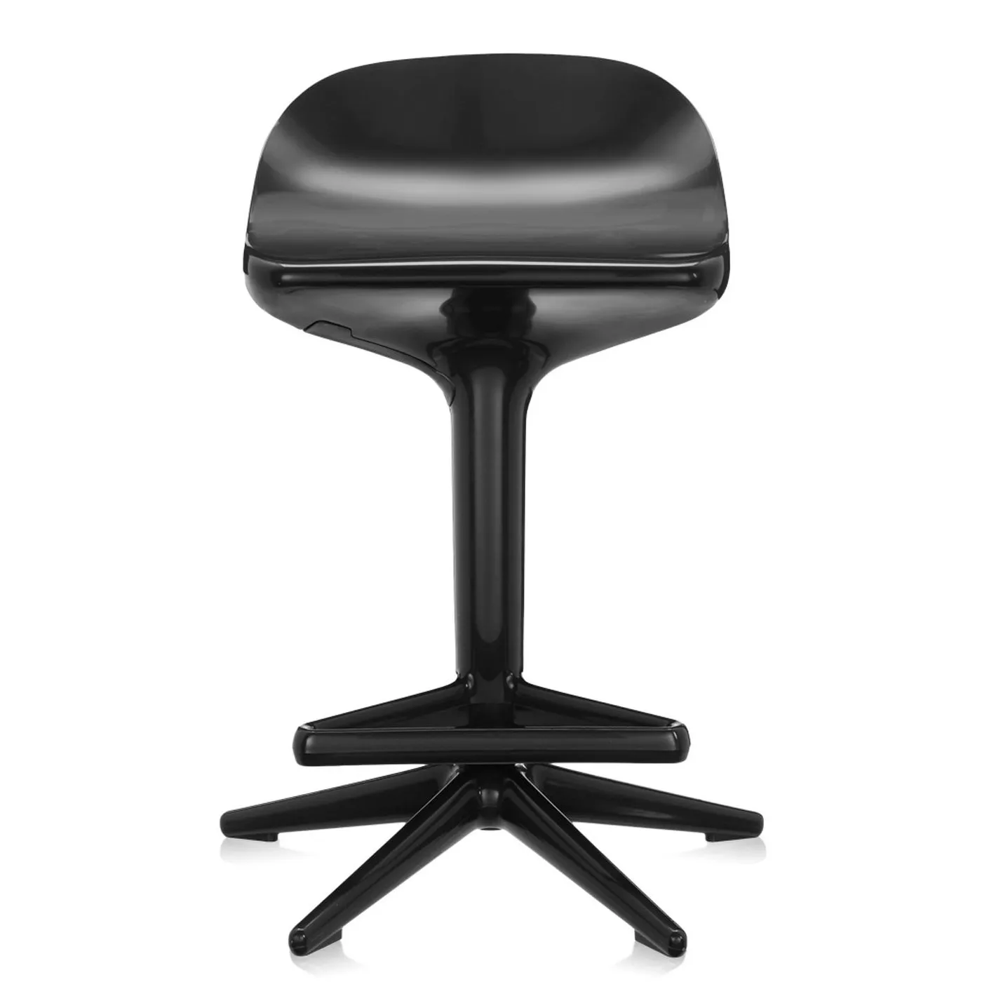 Kartell Spoon Bar Stool In Black 1