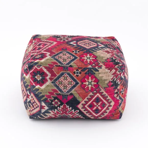 Hester Kilim Cube Pouffe 3
