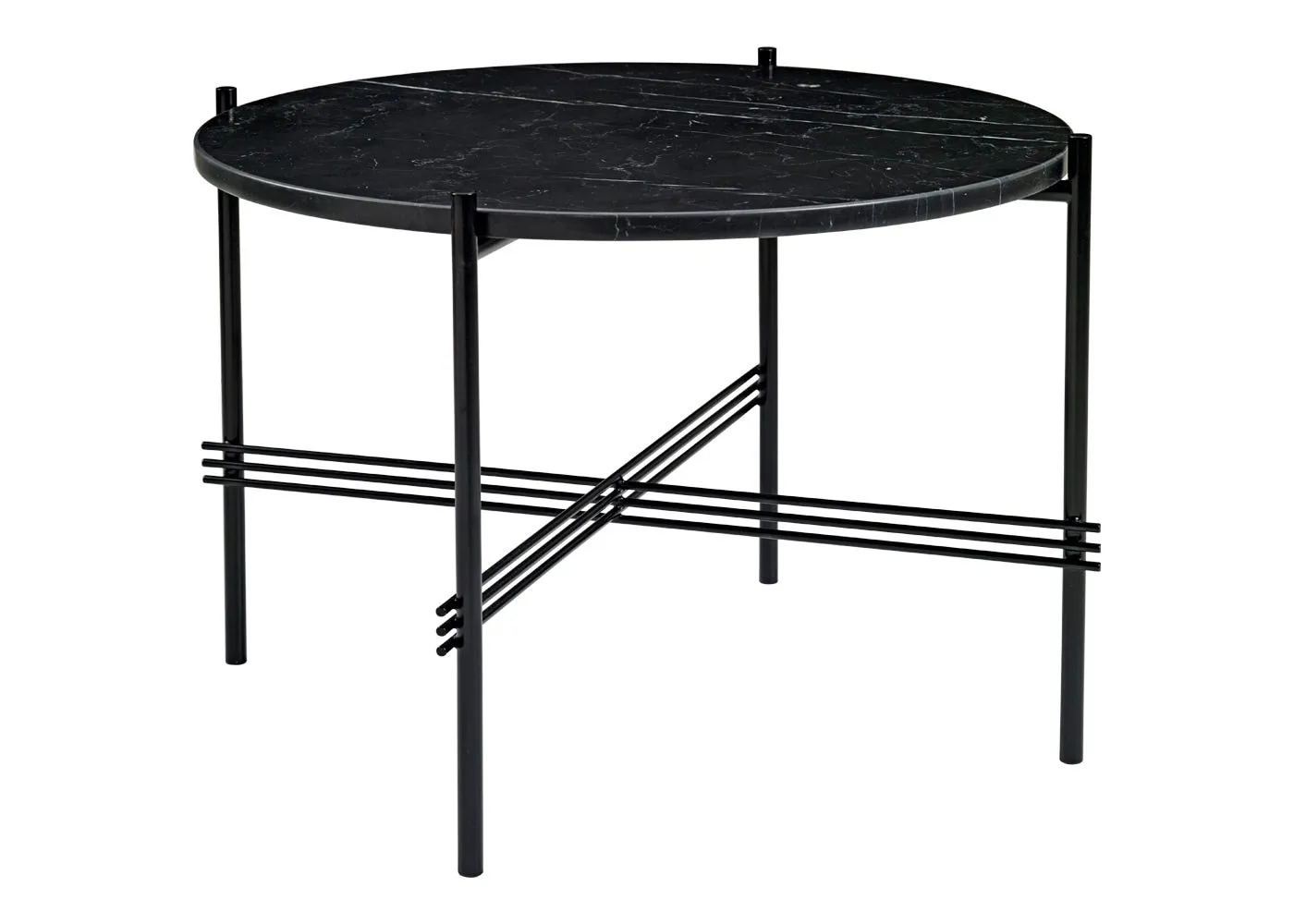 Gubi TS Coffee Table Medium in Black Marquina Marble