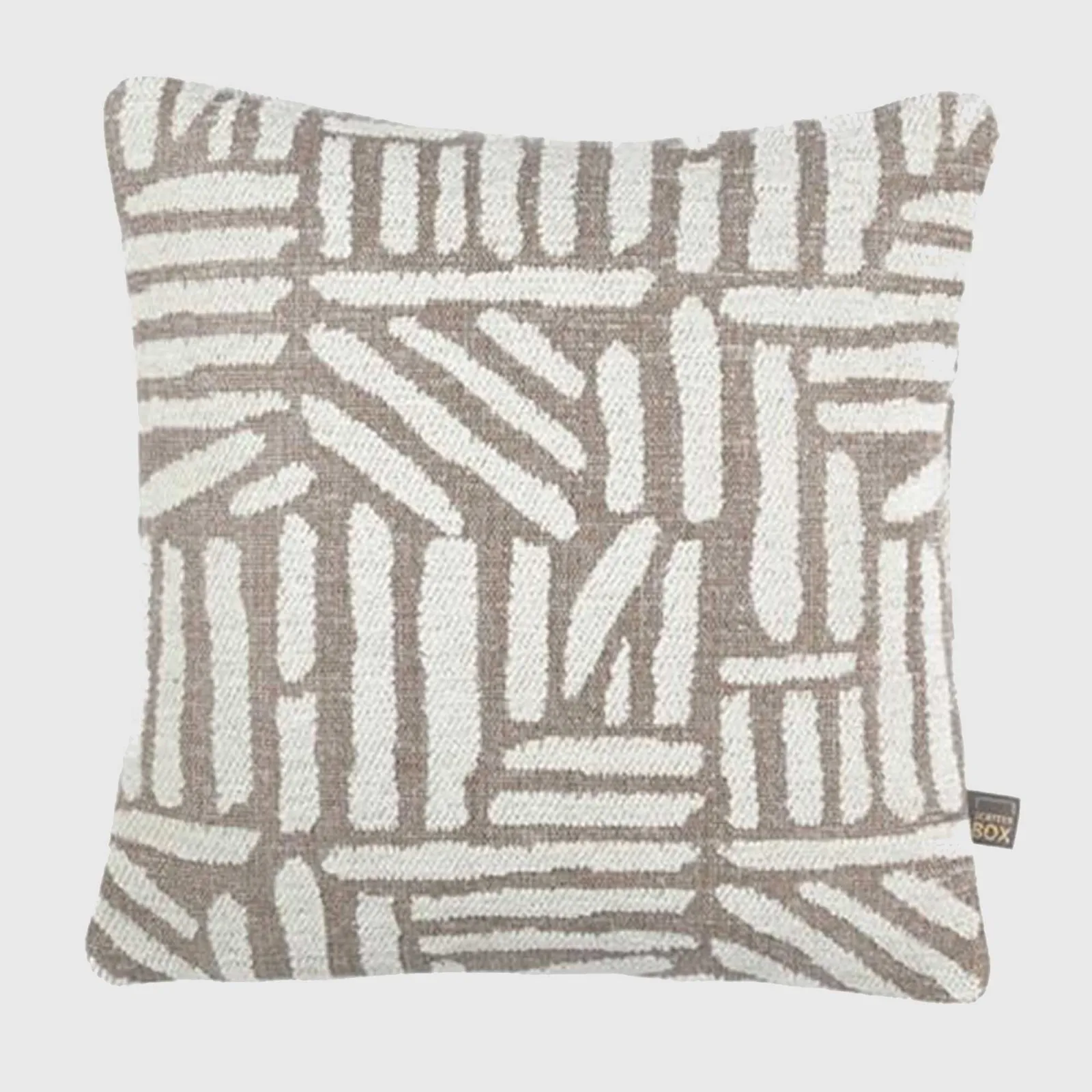 Natural Lines Boucle Cushion, Square, Neutral | Barker & Stonehouse
