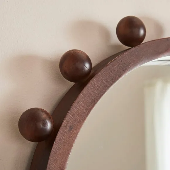 Brooke Bobble Lozenge Oval Full Length Wall Mirror 2